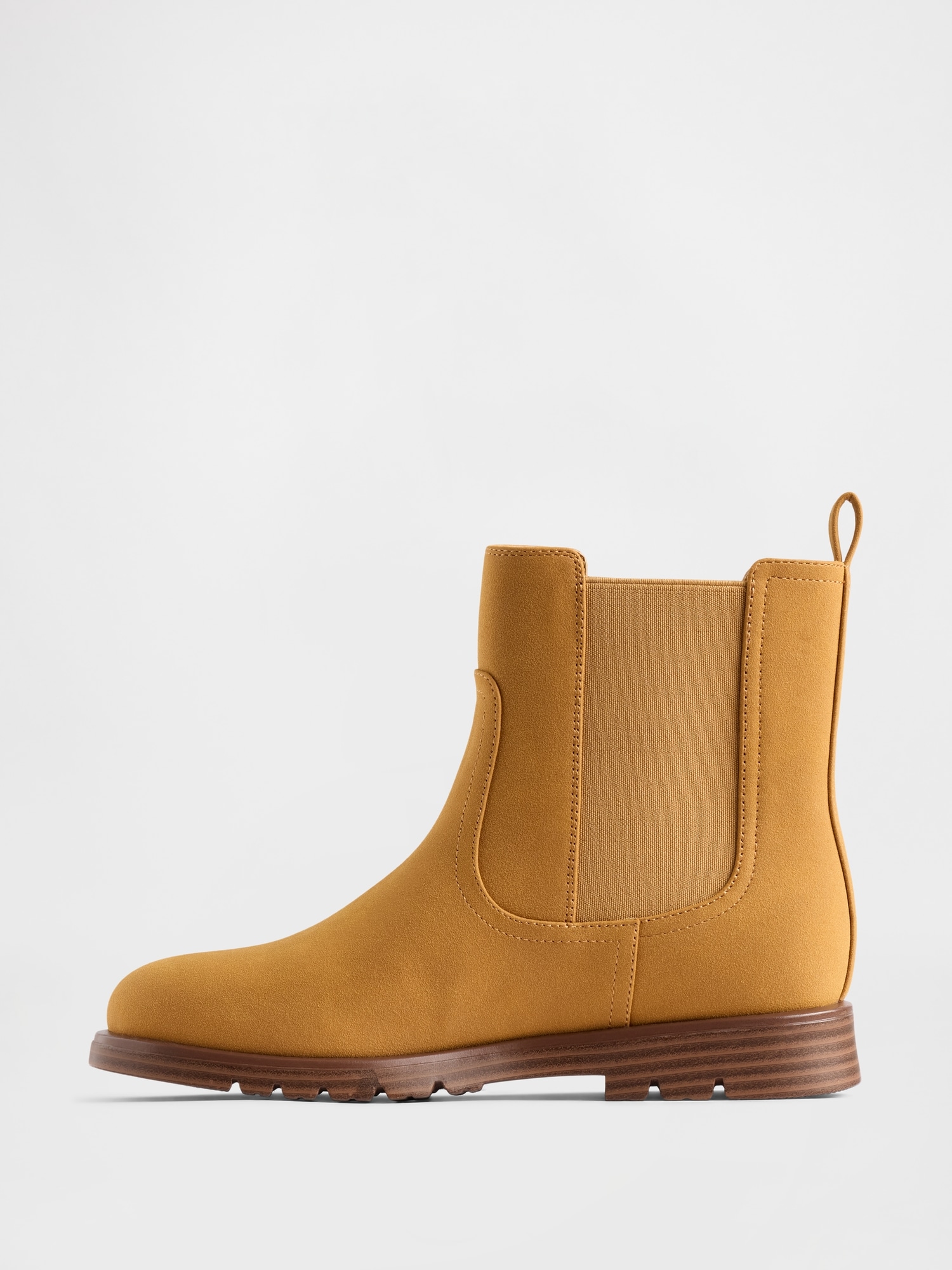 Kids Vegan Suede Chelsea Boots