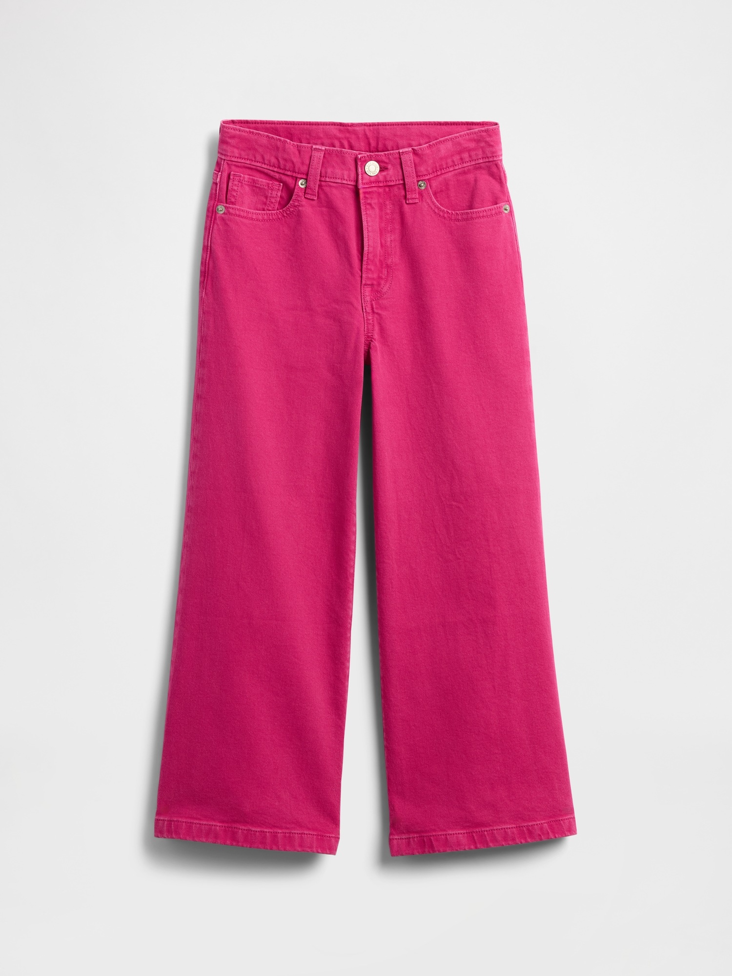 Детские джинсы Gap Kids High Rise Stride Wide-Leg Ankle Jeans — фото 2