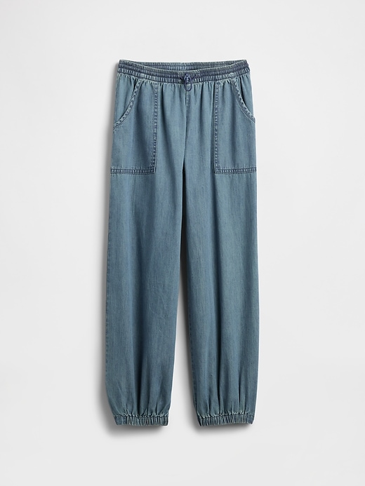 Image number 2 showing, Kids High Rise Denim Baggy Joggers