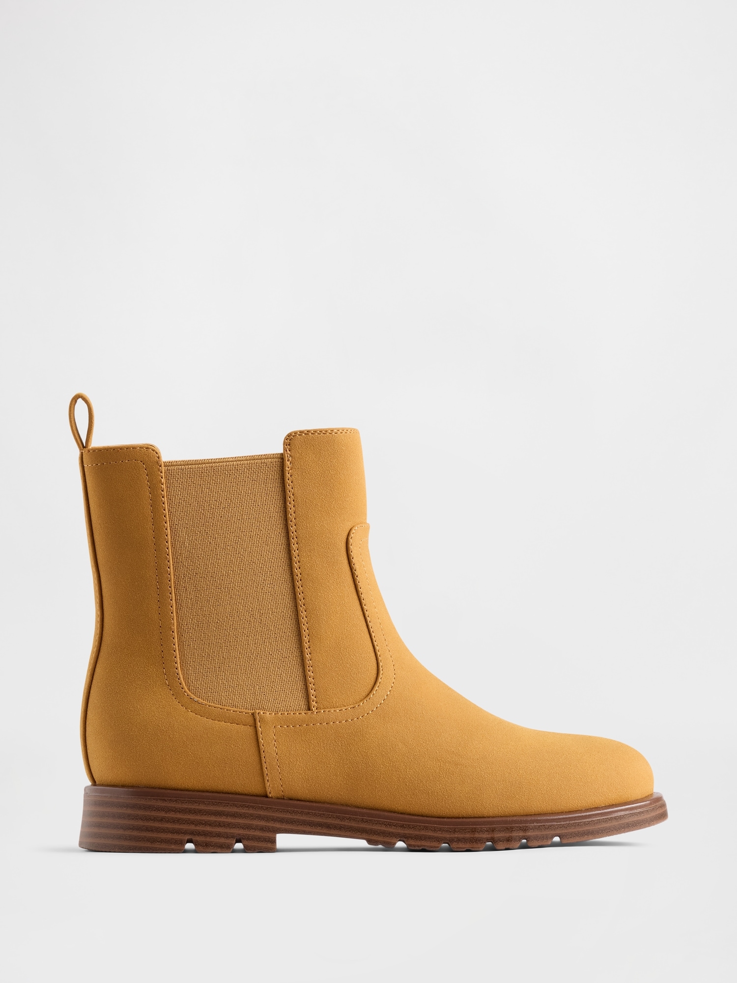 Kids Vegan Suede Chelsea Boots