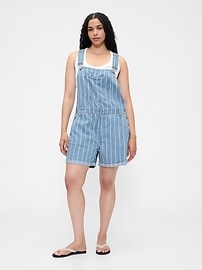 UltraSoft Denim Stripe Shortalls