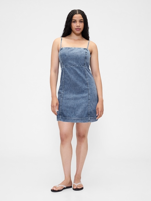 Image number 4 showing, UltraSoft Denim Mini Dress