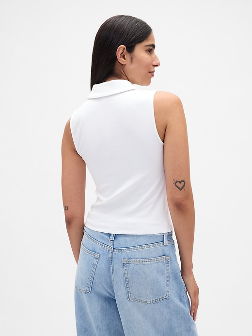 Image number 3 showing, Modern Polo Crop Tank Top