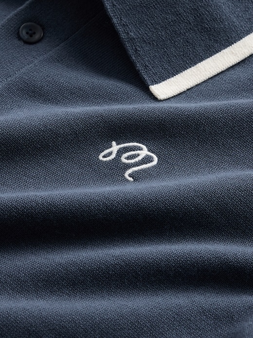 Image number 4 showing, Gap × Malbon Logo Polo Sweater