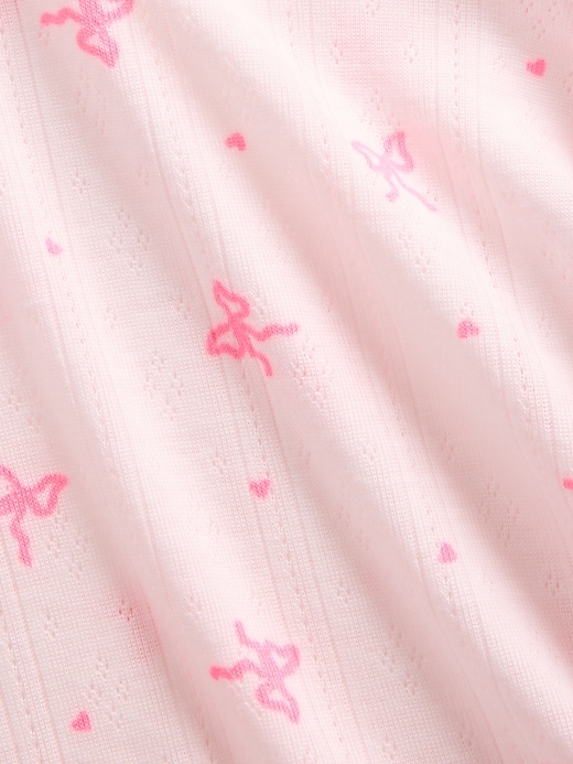Image number 3 showing, Kids Recycled Pointelle PJ Short Set