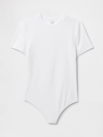 CloseKnit Jersey T-Shirt Thong Bodysuit