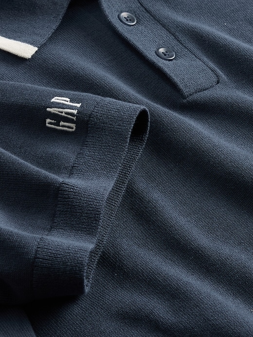 Image number 5 showing, Gap × Malbon Logo Polo Sweater