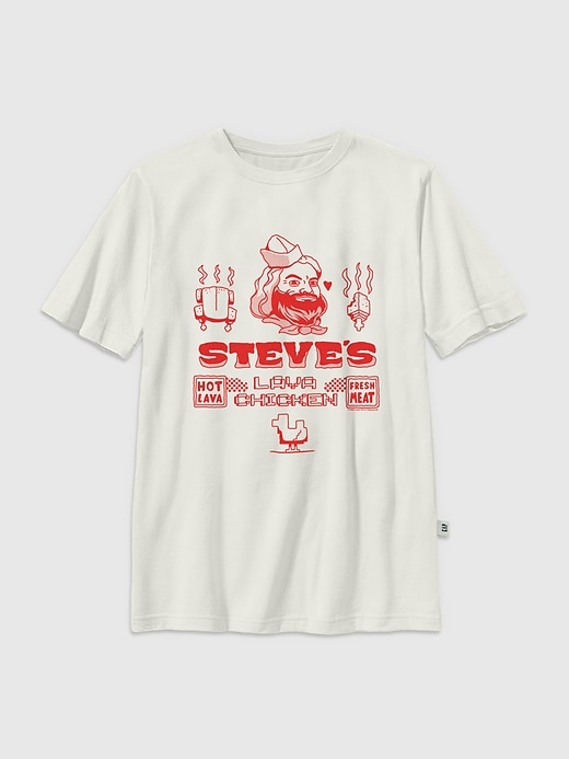 Image number 1 showing, Kids Minecraft Movie Steves Lava Chicken Graphic T-Shirt