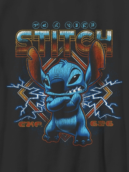 Image number 3 showing, Kids Lilo and Stitch Rock and Roll Graphic T-Shirt