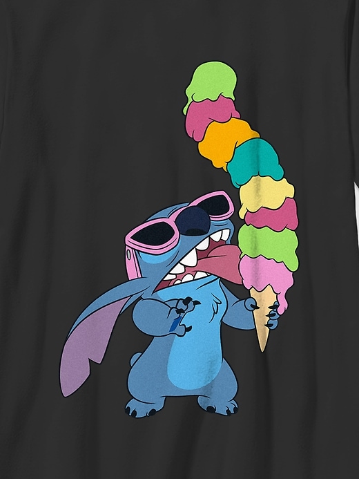 Image number 3 showing, Kids Lilo and Stitch Ice Cream Graphic T-Shirt