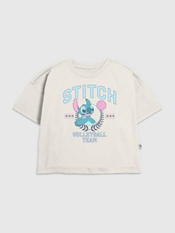 Kids Lilo and Stitch Volleyball Team Graphic T-Shirt