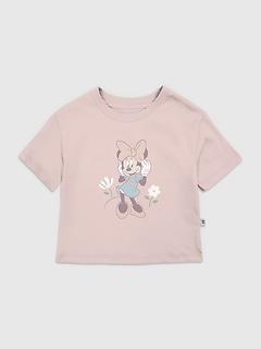 Toddler Minnie Mouse Flowers Graphic T-Shirt