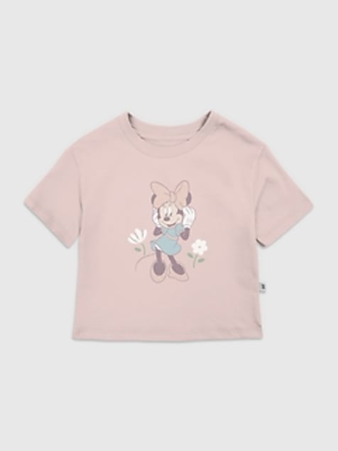 Toddler Minnie Mouse Flowers Graphic T-Shirt