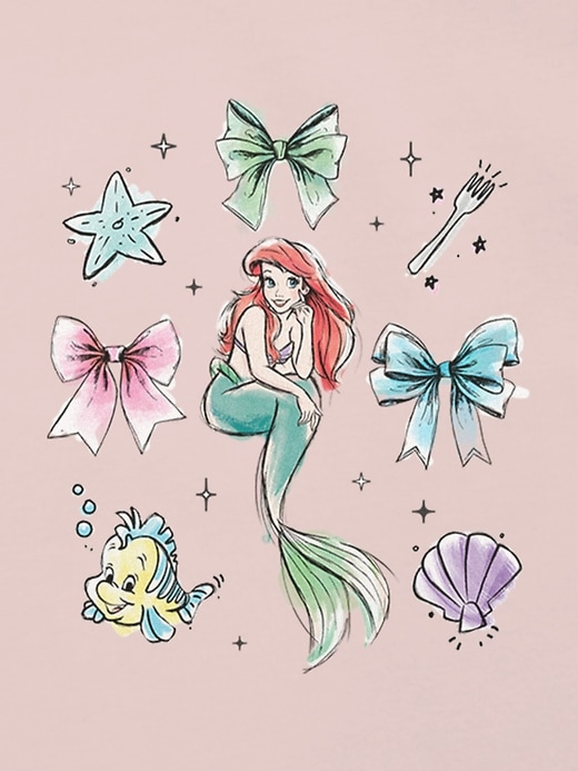 Image number 3 showing, Toddler Ariel Bows Graphic T-Shirt