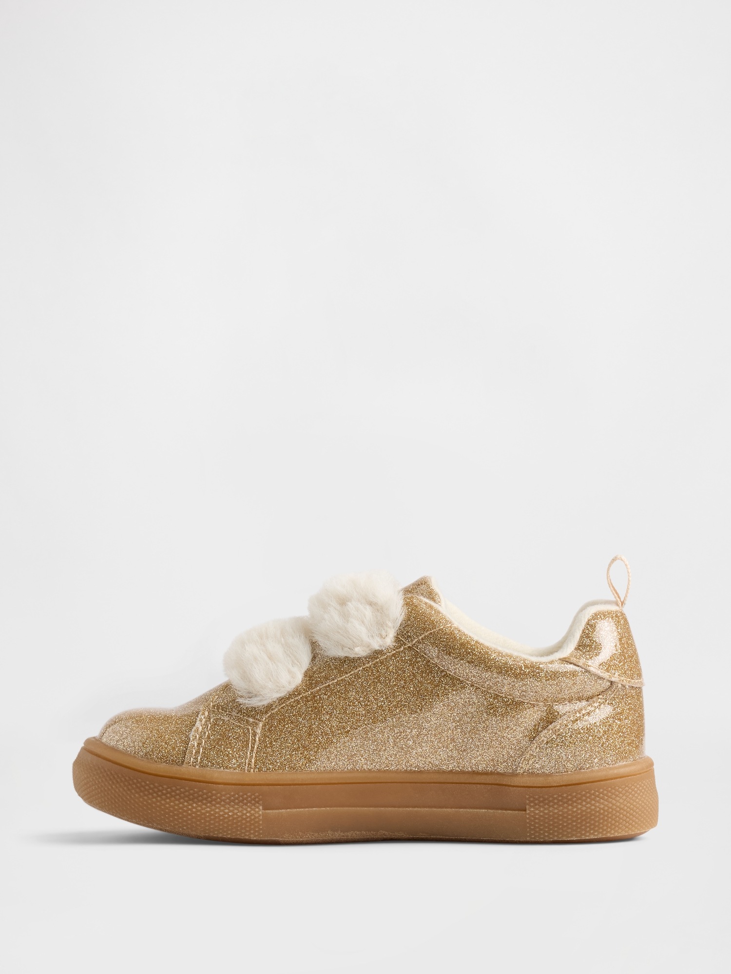 Детские кроссовки Gap Toddler Vegan Fur Glitter Sneakers — фото 5