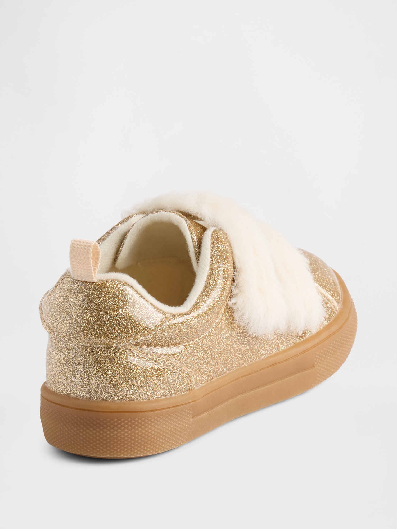 Детские кроссовки Gap Toddler Vegan Fur Glitter Sneakers — фото 4