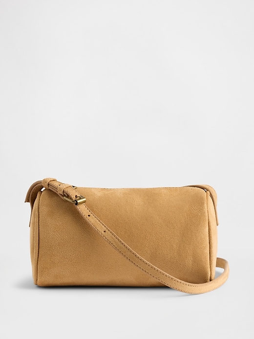 Image number 1 showing, Vegan Suede Barrel Bag