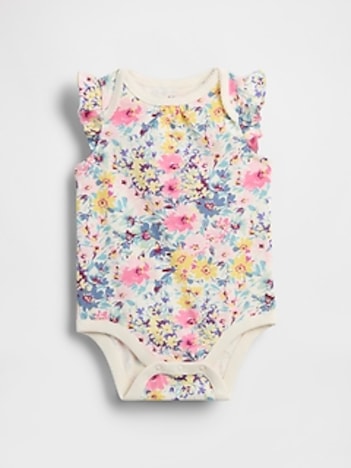 Baby First Favorites Organic Cotton Ruffle Bodysuit