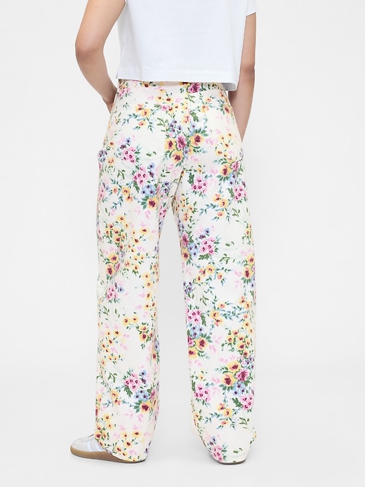 Image number 6 showing, High Rise Floral Barrel Jeans