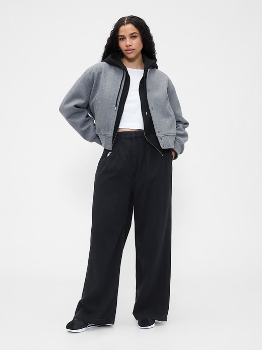 Image number 5 showing, 365 High Rise UltraSoft Pleated Denim Trousers