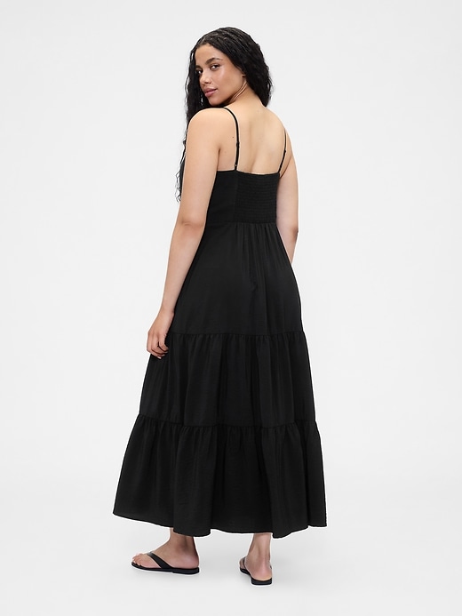 Image number 6 showing, Tie-Front Tiered Maxi Dress