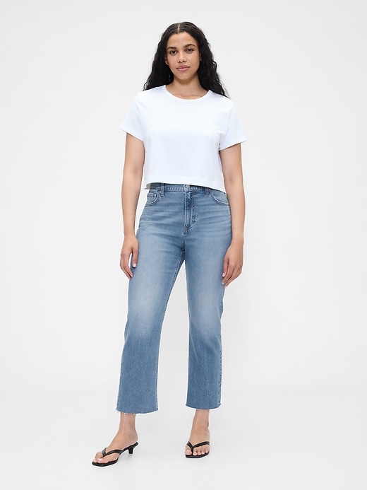Image number 5 showing, High Rise ’90s Straight Crop Jeans