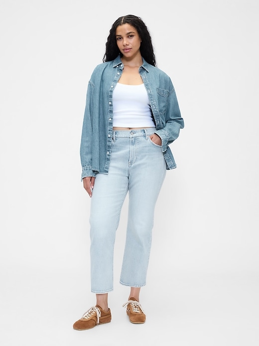 Image number 5 showing, High Rise '90s Straight Crop Jeans