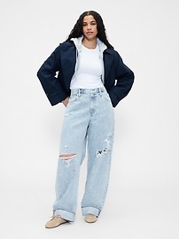 High Rise Barrel Jeans