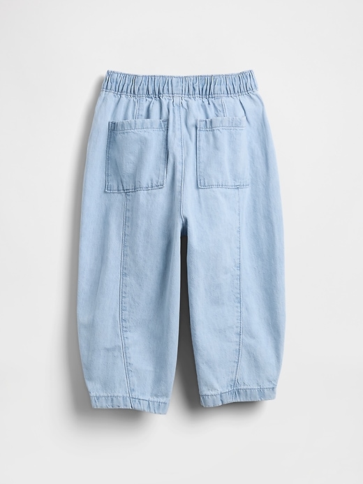 Image number 3 showing, Baby & Toddler Pull-On Barrel Jeans