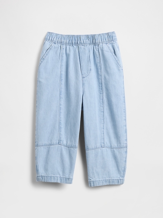 Image number 2 showing, Baby & Toddler Pull-On Barrel Jeans