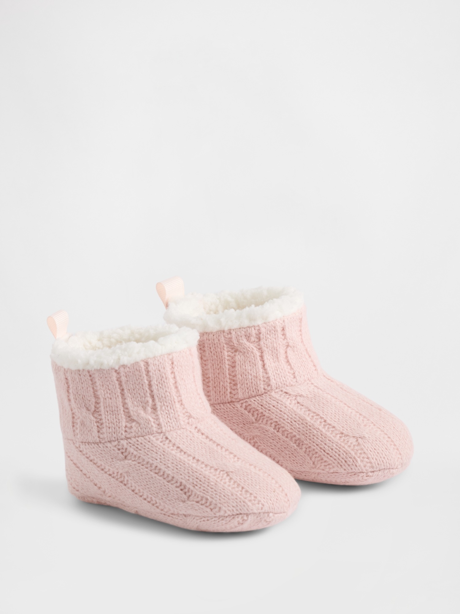 Ботинки Gap Sherpa-Lined Bootie для малышей, цвет: Розовый — фото 2