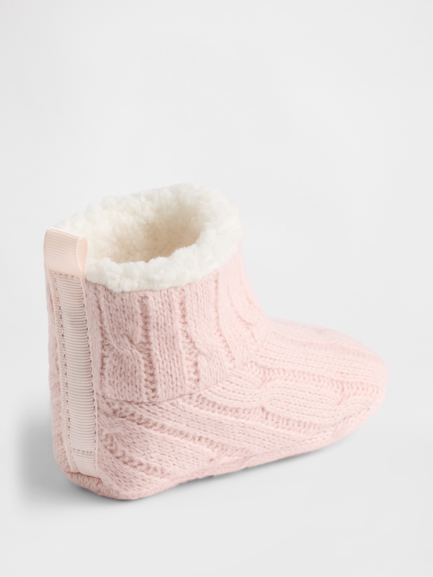 Ботинки Gap Sherpa-Lined Bootie для малышей, цвет: Розовый — фото 4