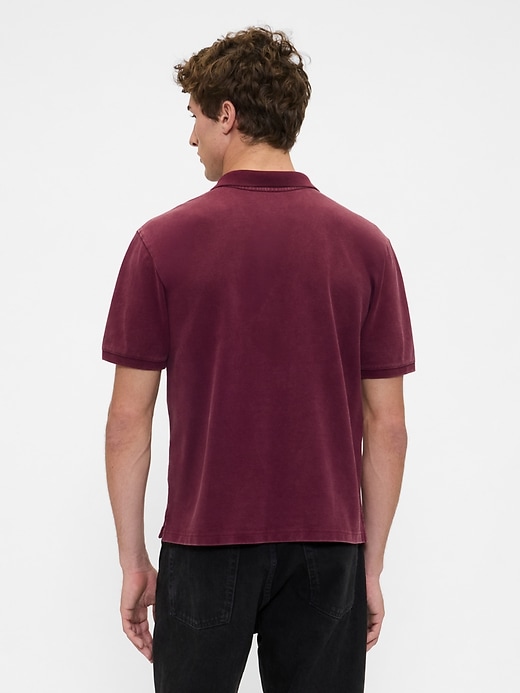 Image number 3 showing, Relaxed Pique Polo Shirt