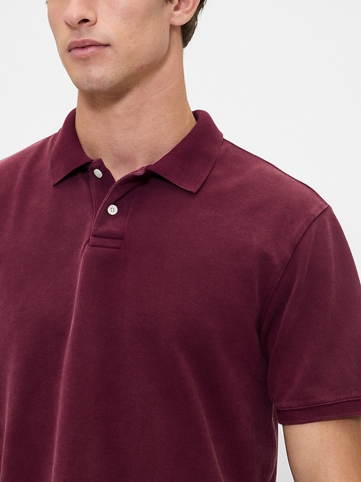 Image number 4 showing, Relaxed Pique Polo Shirt