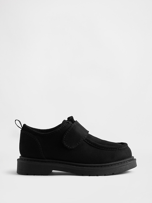 1 of 8 showing, with the color Black of product Toddler Vegan Suede Loafers