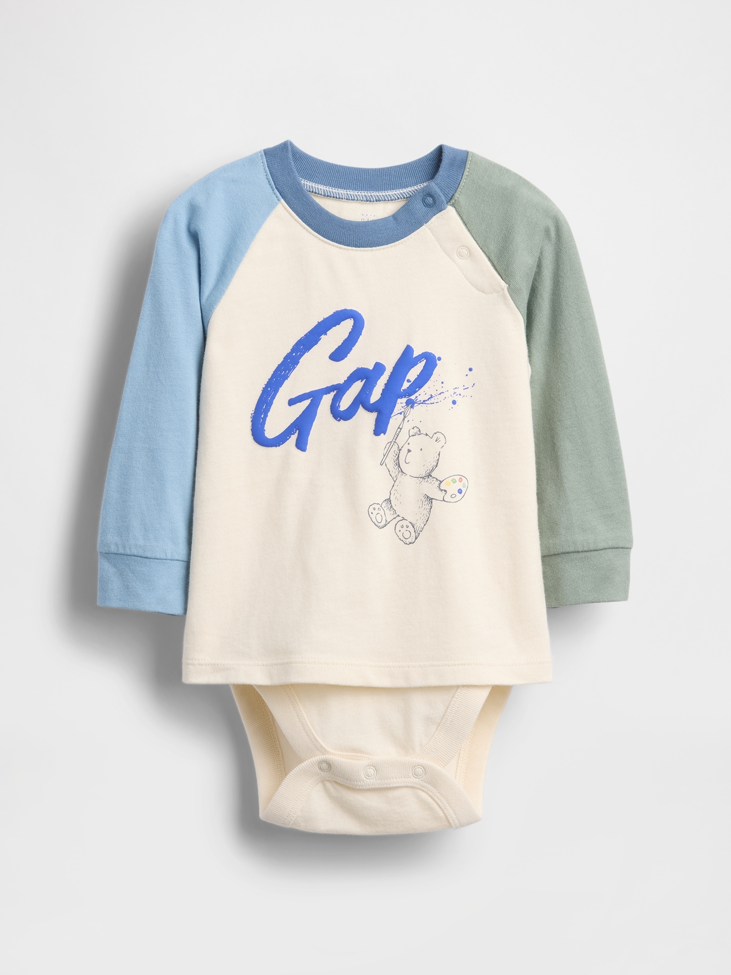 Baby Shirt Bodysuit - Beige