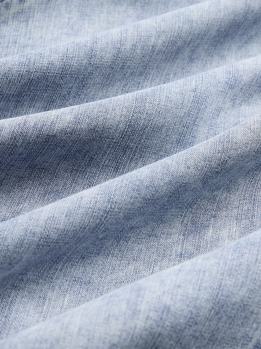 Image number 8 showing, GapStudio Draped Denim Slip Maxi Dress