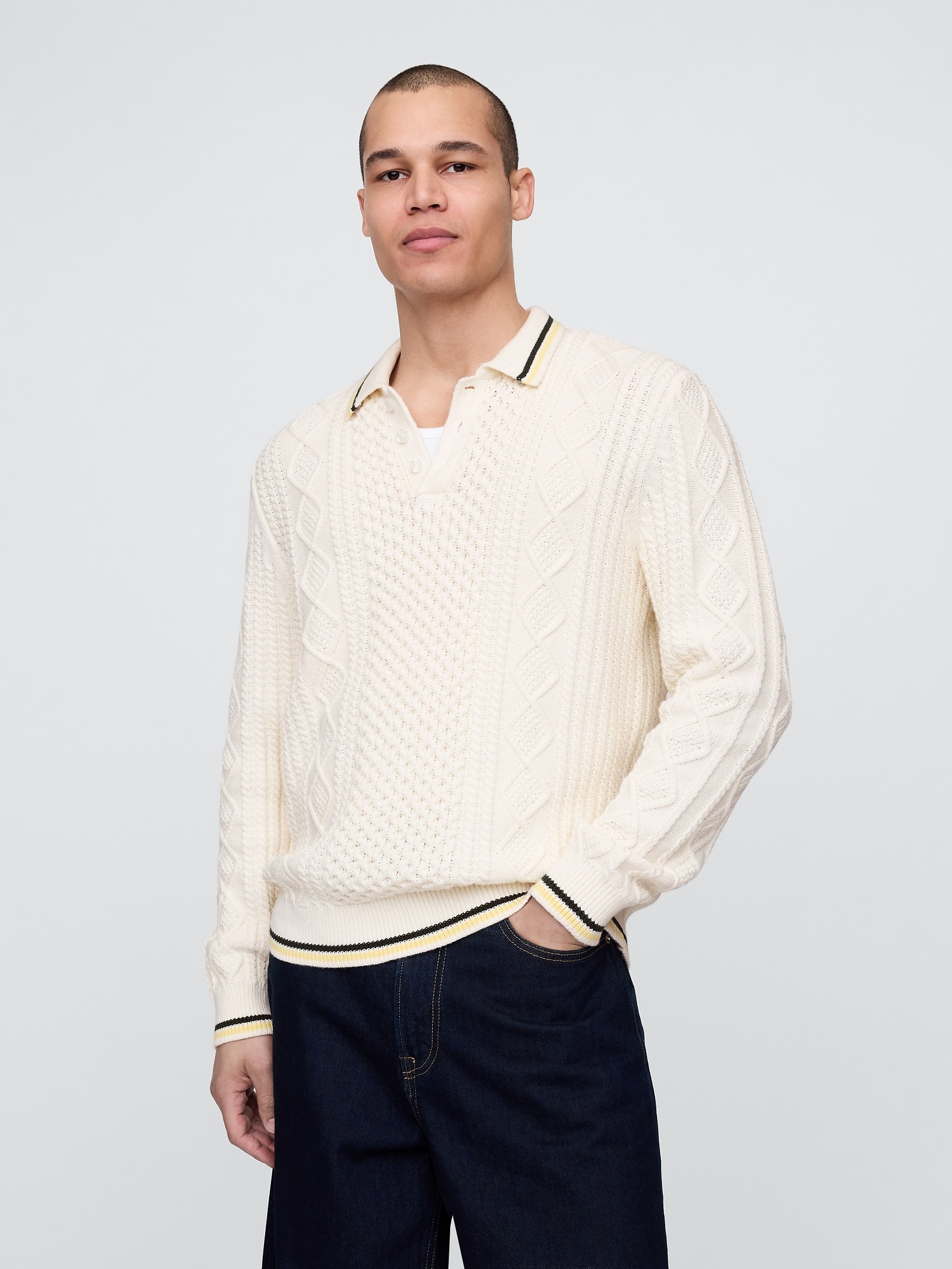 Gap × Malbon Cable-Knit Sweater