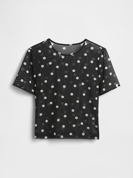 Image number 5 showing, Mesh Crop T-Shirt