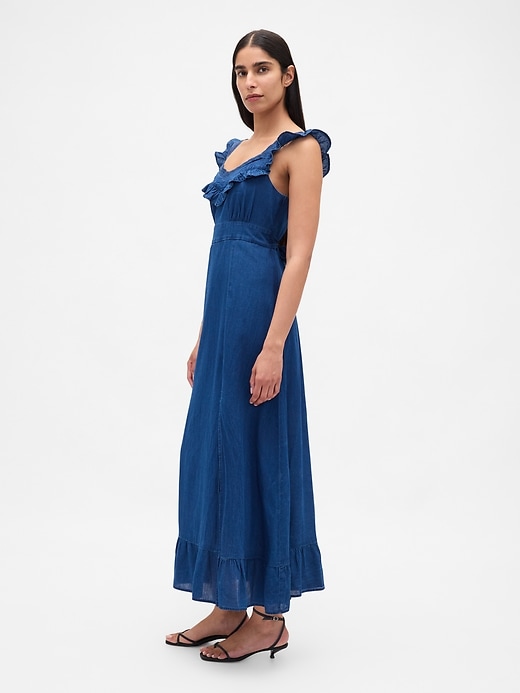 Image number 3 showing, Ruffle-Trim Maxi Dress