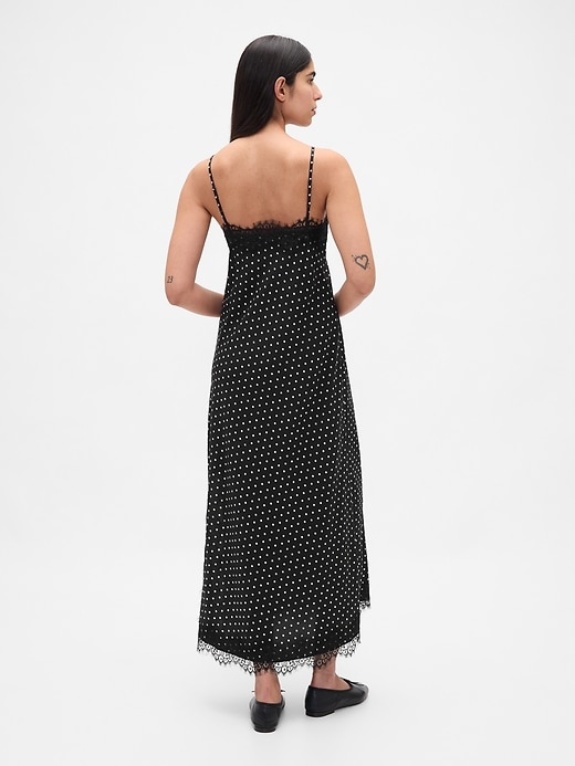Image number 2 showing, Lace-Trim Maxi Slip Dress