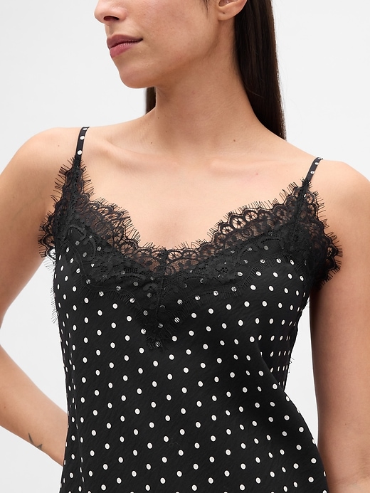Image number 4 showing, Lace-Trim Maxi Slip Dress
