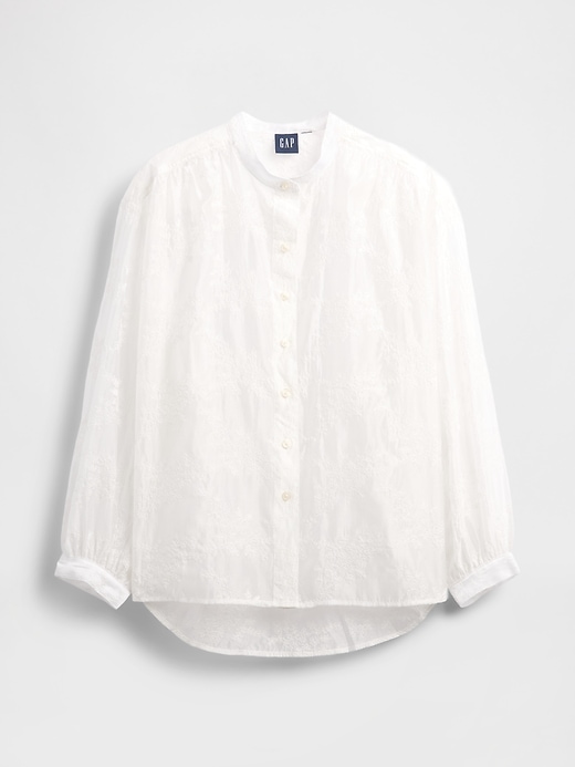 Image number 5 showing, Sheer Voile Floral Shirt