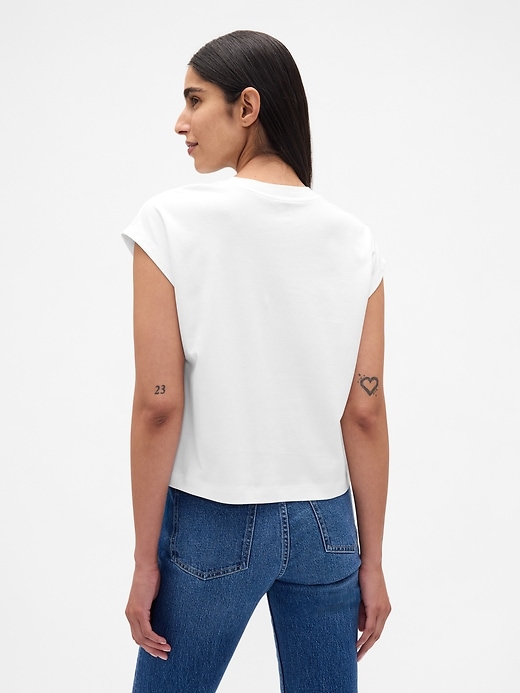 Image number 3 showing, Relaxed Crop T-Shirt