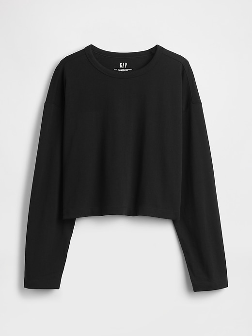 Image number 5 showing, Organic Cotton VintageSoft Heavyweight Crop T-Shirt