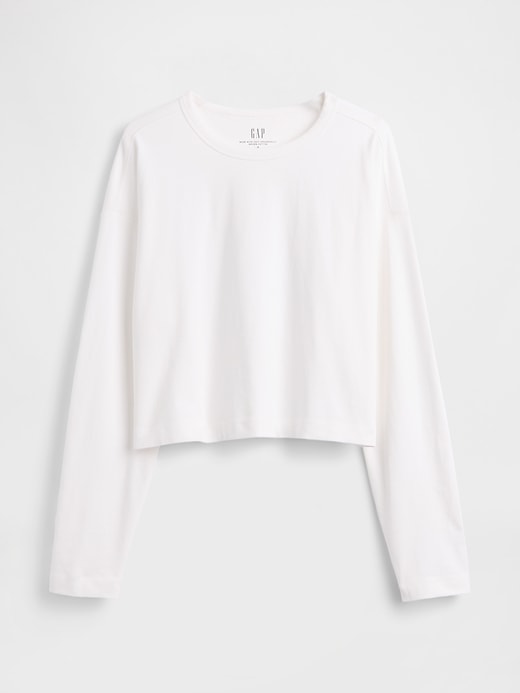 Image number 5 showing, Organic Cotton VintageSoft Heavyweight Crop T-Shirt