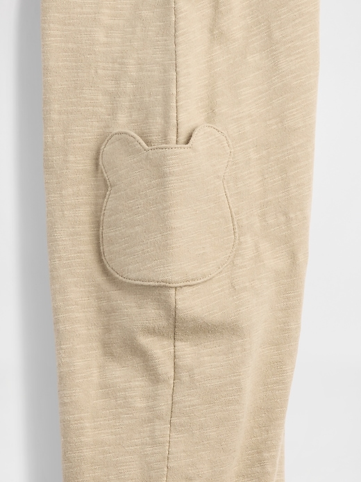 Image number 3 showing, Baby Organic Cotton Bear Pocket One-Piece