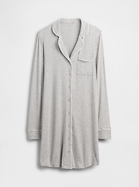 View large product image 1 of 1. Maternity Modal PJ Shirtdress