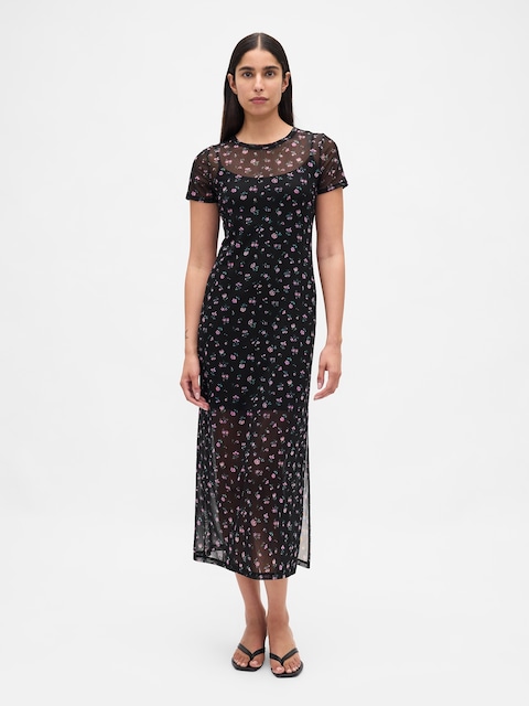 Mesh Maxi Dress