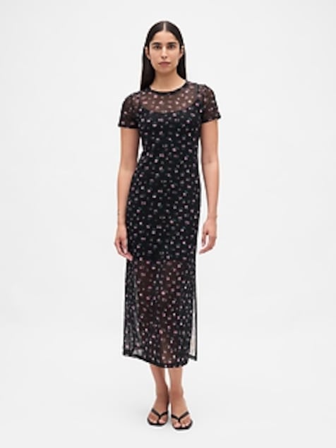 Mesh Maxi Dress